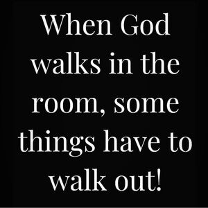 God doesn’t want us to stay the same as we came.